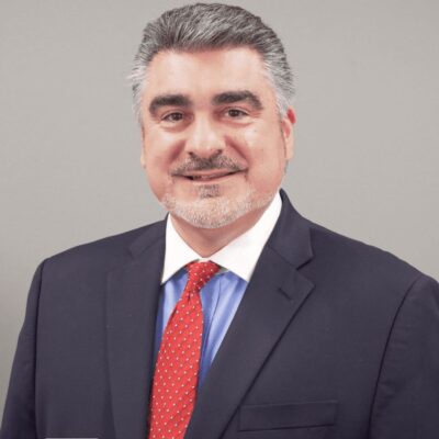 A man in a suit and tie.