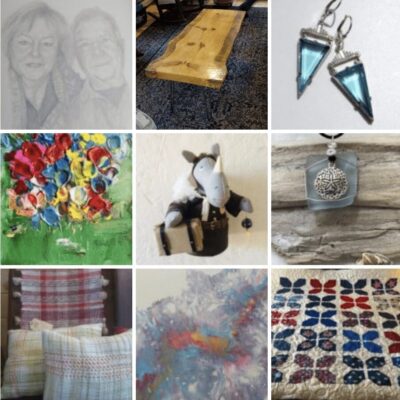 A collage of pictures of various items.