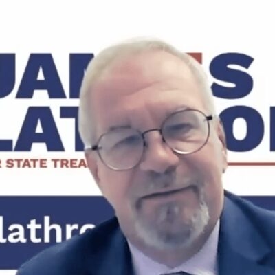 James lathrop's state treaty logo.