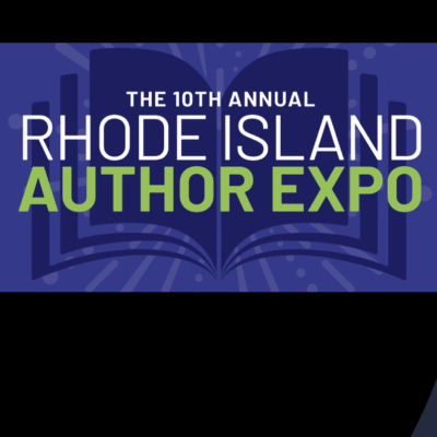 The 10th annual rhode island author expo logo.
