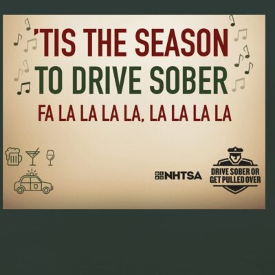 Tis the season to drive sober.