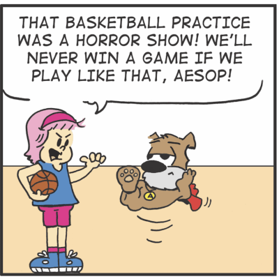 Basketball practice was a horror show.