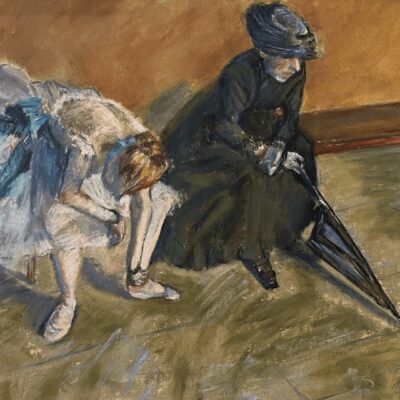 Edgar degas - two women with umbrellas.