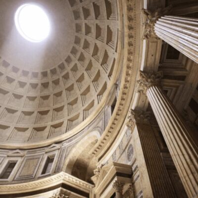 The pantheon in rome, italy.