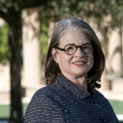 Laura Carstensen delivering gerontology lecture at URI