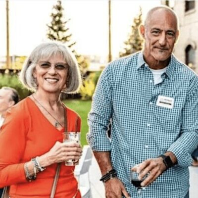 A group of people networking together at an event.