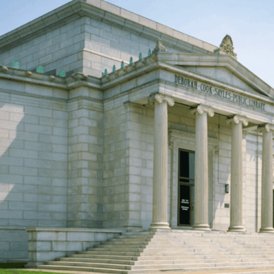 The building is white.