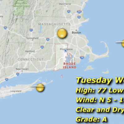 Rhode Island weather on Tuesday