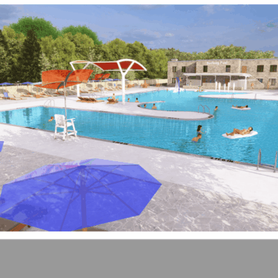 An artist's rendering of Budlong Pool.