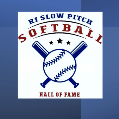 The Ri slowpitch softball hall of fame logo.