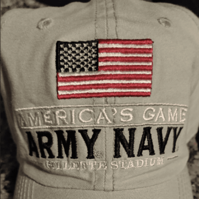 America's army navy game hat.