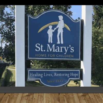 St. Mary's Home for Children sign.