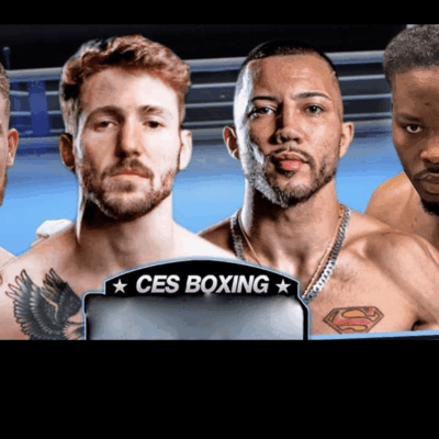 A group of boxers with the words CES Boxing.
