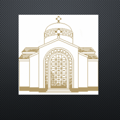 An image of Ott Mansion on a black background.