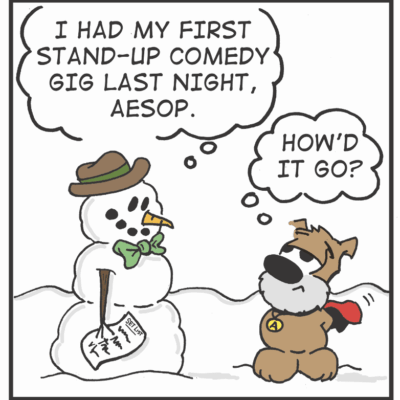 I had my first stand-up comics gig last night I had my first stand-up comics gig last night I had my first stand.