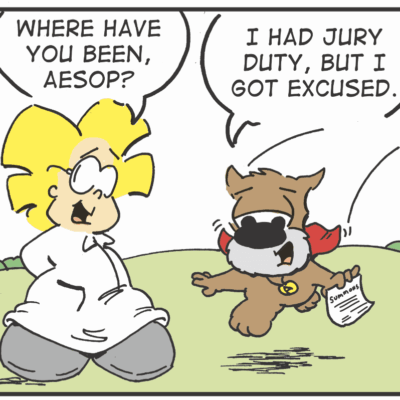 A comic strip about a dog and a dog in the comics.