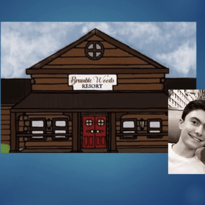 Bramble Woods Resort illustration and owner.