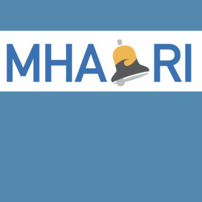 Here's an alt tag for the image: MHA RI logo with bell icon