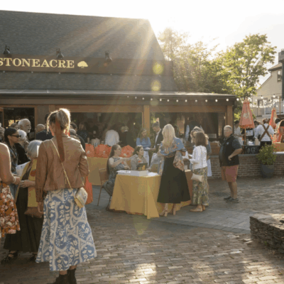 StoneAcre outdoor event reception.