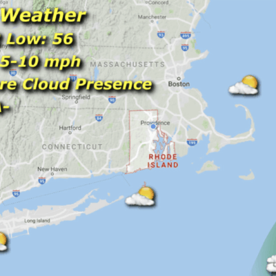 Friday weather forecast map: New England.