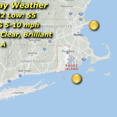 Rhode Island Monday weather forecast: A grade.