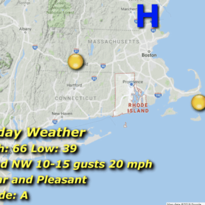 Friday weather map: clear and pleasant.