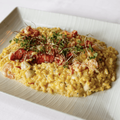 A plate of food on top of a table.