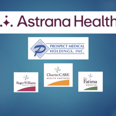 A blue background with logos of different companies.