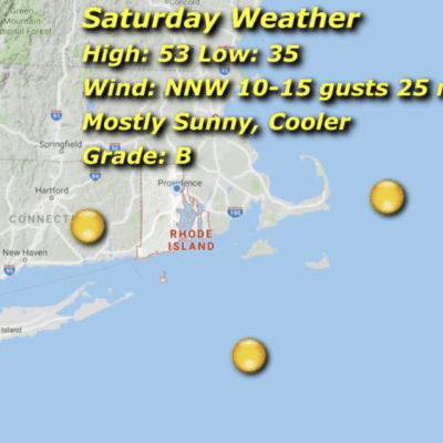 A map of the weather in the bay area.