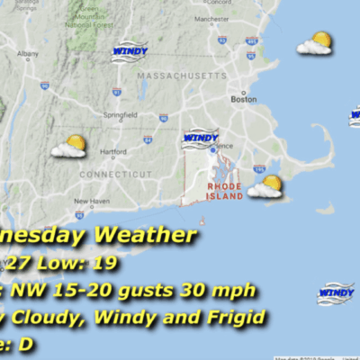 A map of the weather in massachusetts