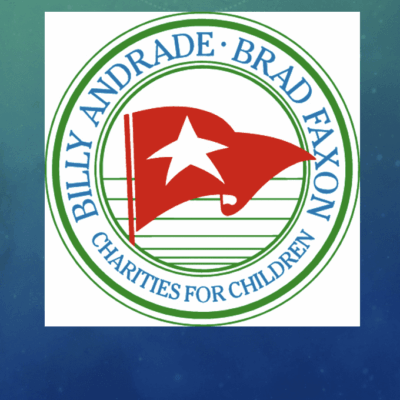 A logo of billy andrade and brad faxon charities for children.