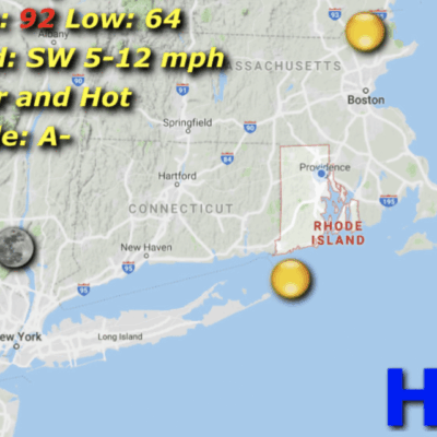 weather for august 12, 2025 in rhode island