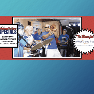 Band playing live music at a community event.