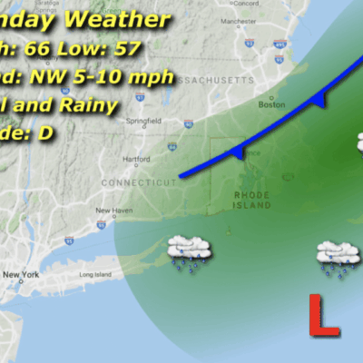 RI Weather map Sept. 7, 2025