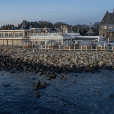 Coast Guard House igloos by the sea