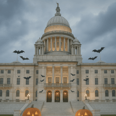 Spooky State House for Halloween