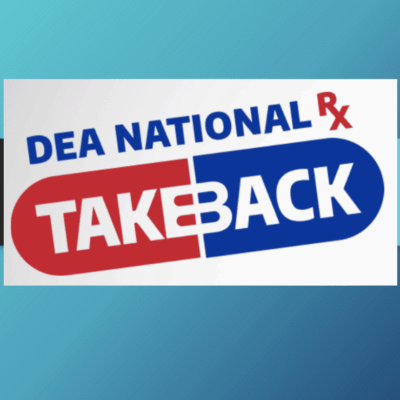 Logo for DEA National Rx Take Back program.