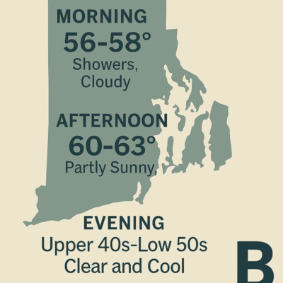 RI Weather Map for 11-8-2025