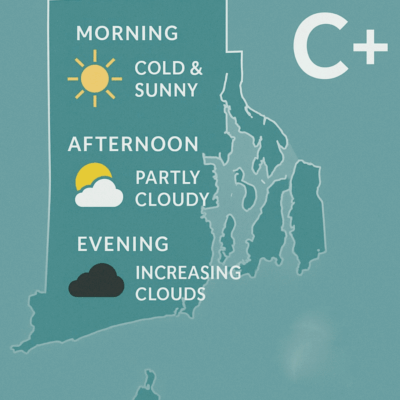C++ programming weather-themed infographic for morning to evening.