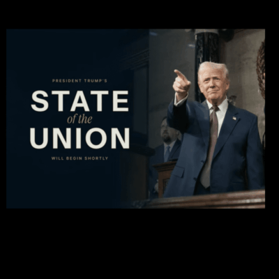 Joe Biden delivering the State of the Union address.