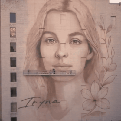 LA mural of Iryna Zarutska