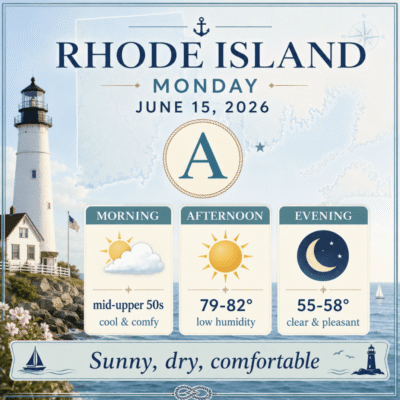 weather for ri for june 15, 2026
