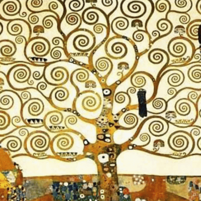 Gustav Klimt, The Tree of Life, Stoclet Frieze, 1909. Public domain.