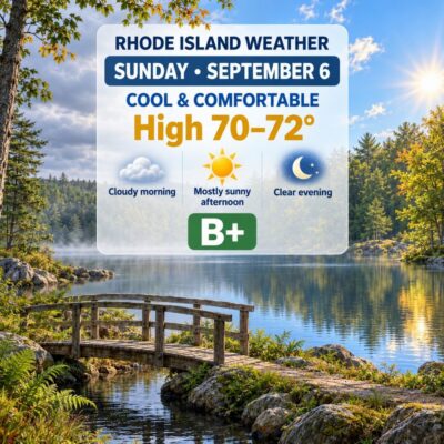 RI Weather for Sept 6, 2026