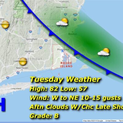 Tuesday weather map.
