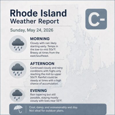 Rhode Island Weather map 5-23-26
