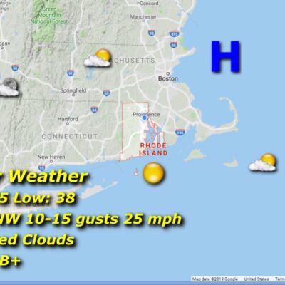 Easter weather map: New England forecast.