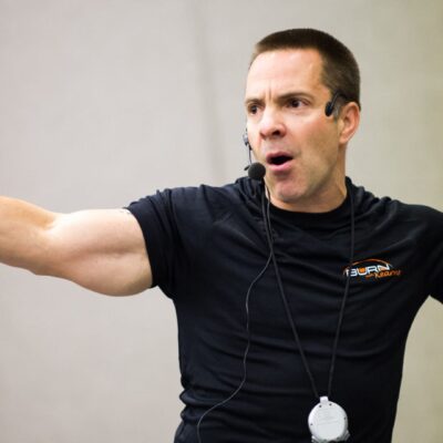 A man with his arms out in front of him.