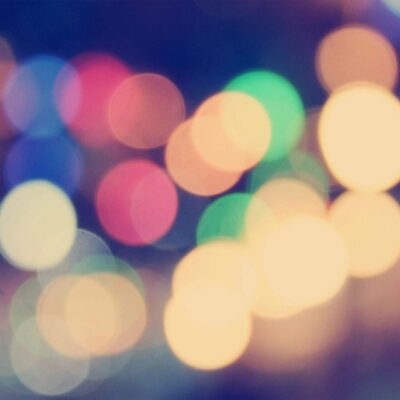 Blurred colorful lights bokeh background.