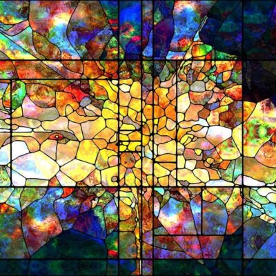 Stained glass art - stained glass art fine art print.